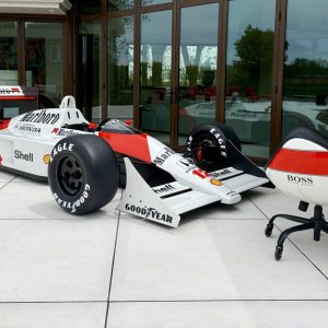 1:1 Scale McLaren MP4/4 Display Model & McLaren Marlboro-Style Livery Chair