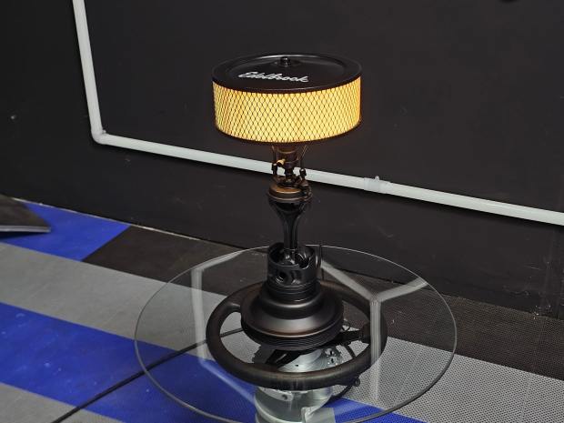 Chevrolet 5.3L Vortec V8 Engine Block Coffee Table, Side Tables, & Lamps - Image 4