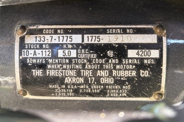 1957 Firestone Outboard - Image 2