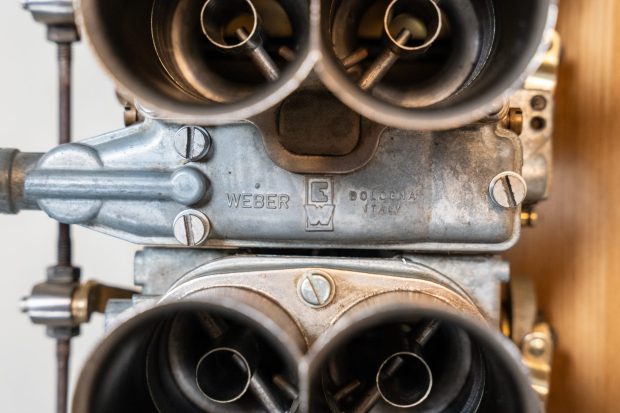 Weber 40 DCN 14 Carburetors, Intake Manifolds, & Throttle Cable for Ferrari V12 - Image 5