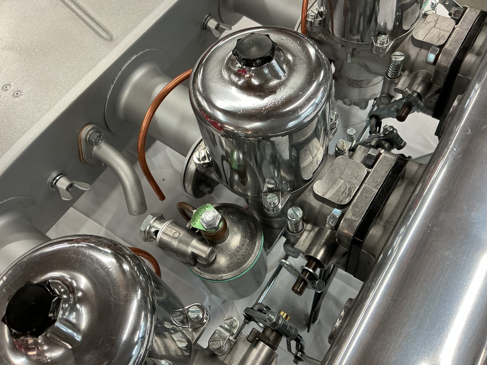 Three S.U. Carburetors and Intake Manifold for Jaguar - Image 2