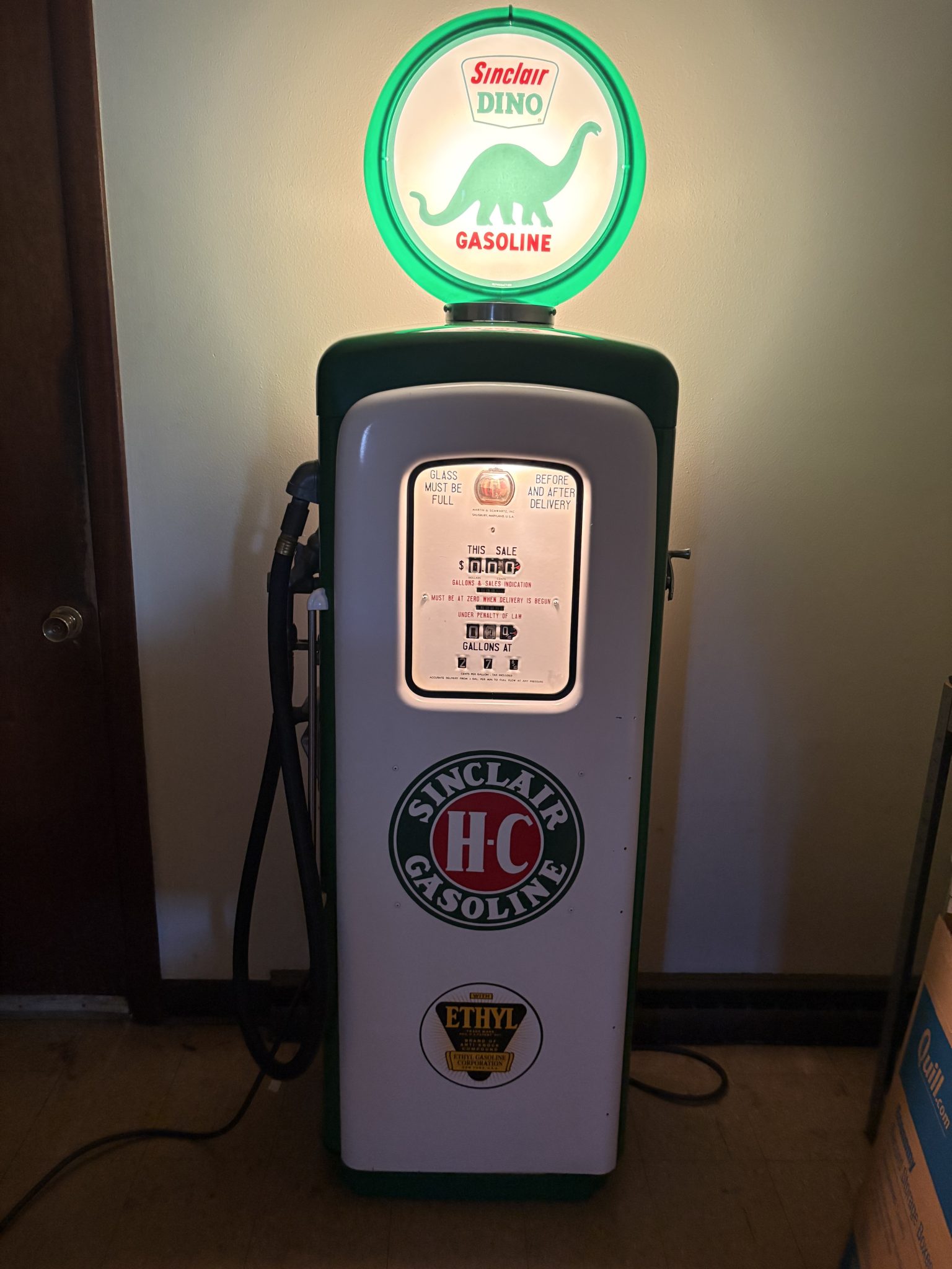 Sinclair-Branded Martin & Schwartz Gas Pump - Image 2