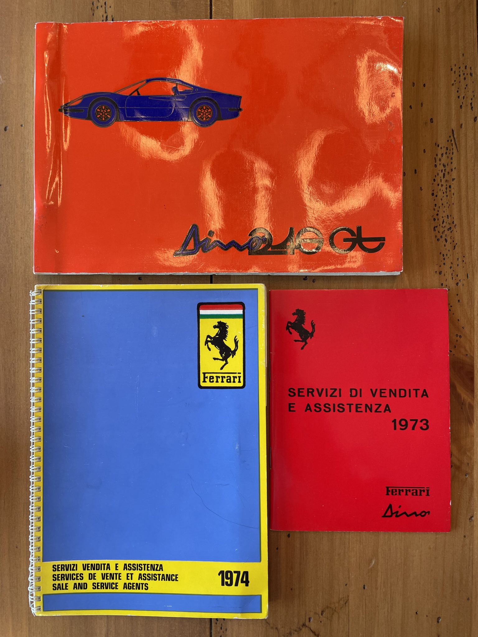 Ferrari Dino 246 GT Manuals & Leather Pouch - Image 2