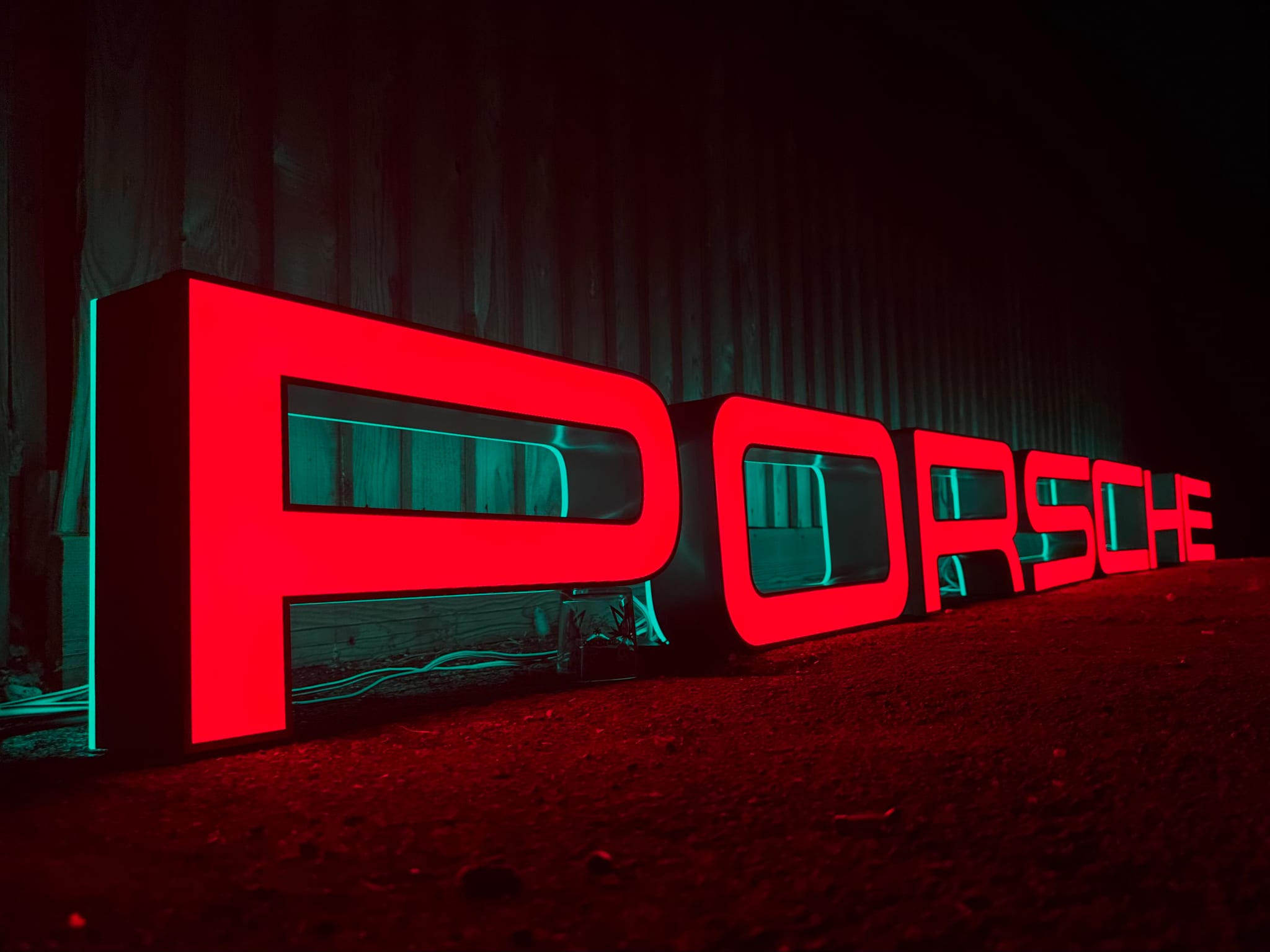 Illuminated Porsche Sign - Image 2