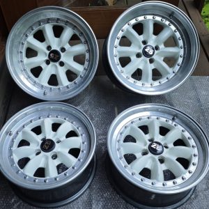 No Reserve: 15×7″ and 16×9″ Panasport G7 C8R Wheels for Renault R5 Turbo