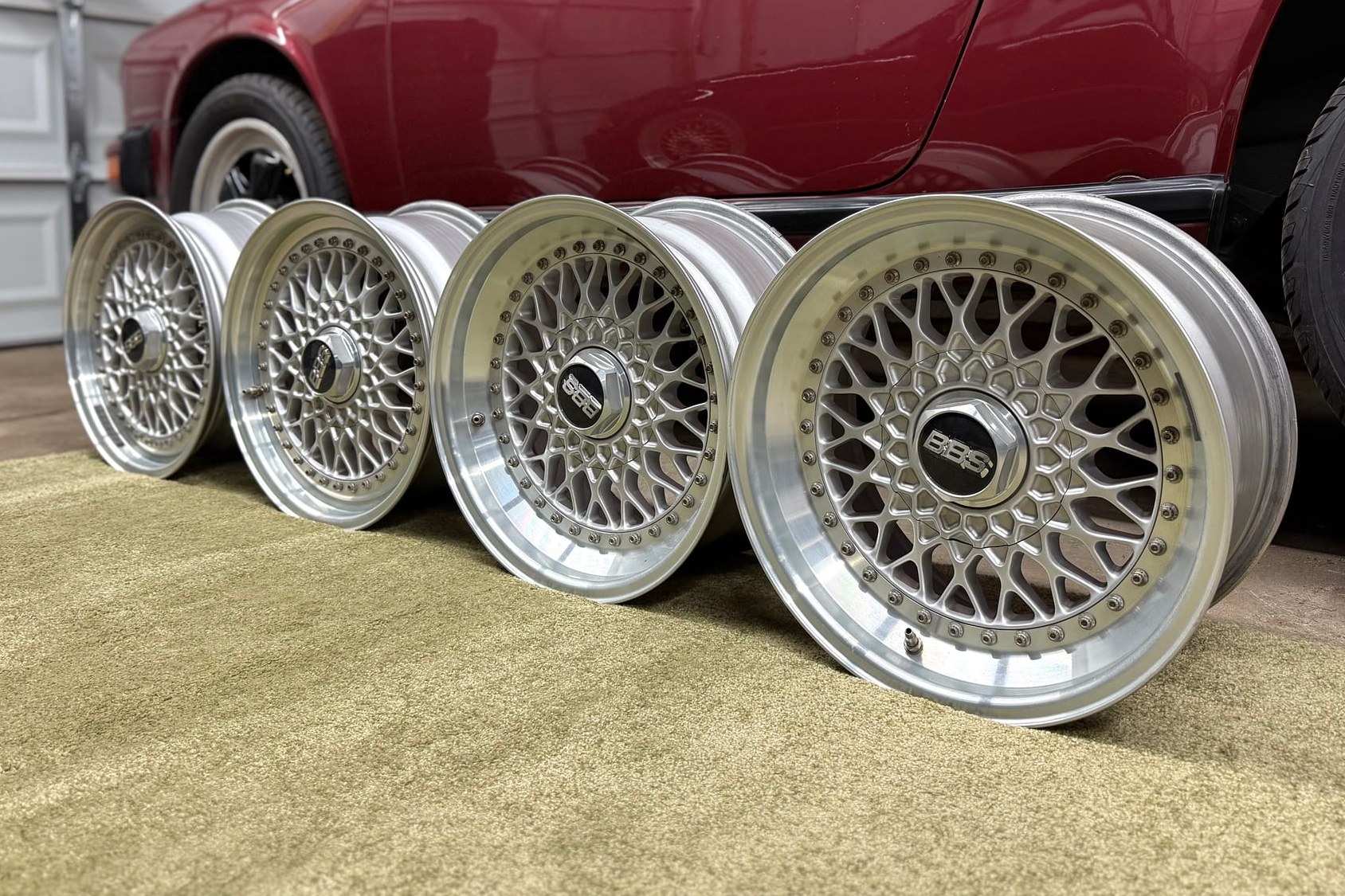 No Reserve: 16×7″ and 16×8″ BBS RS Wheels for Porsche