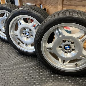 No Reserve: 17×7.5″ BMW Style 24 Forged M Double Spoke Wheels