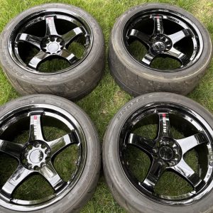 No Reserve: 18×10.5″ Rays Engineering NISMO Omori Spec LMGT4 For GT-R