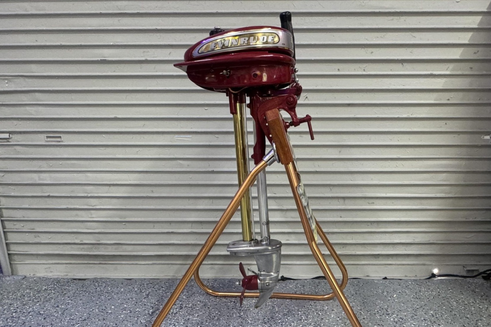 No Reserve: 1937 Evinrude Sportsman Outboard