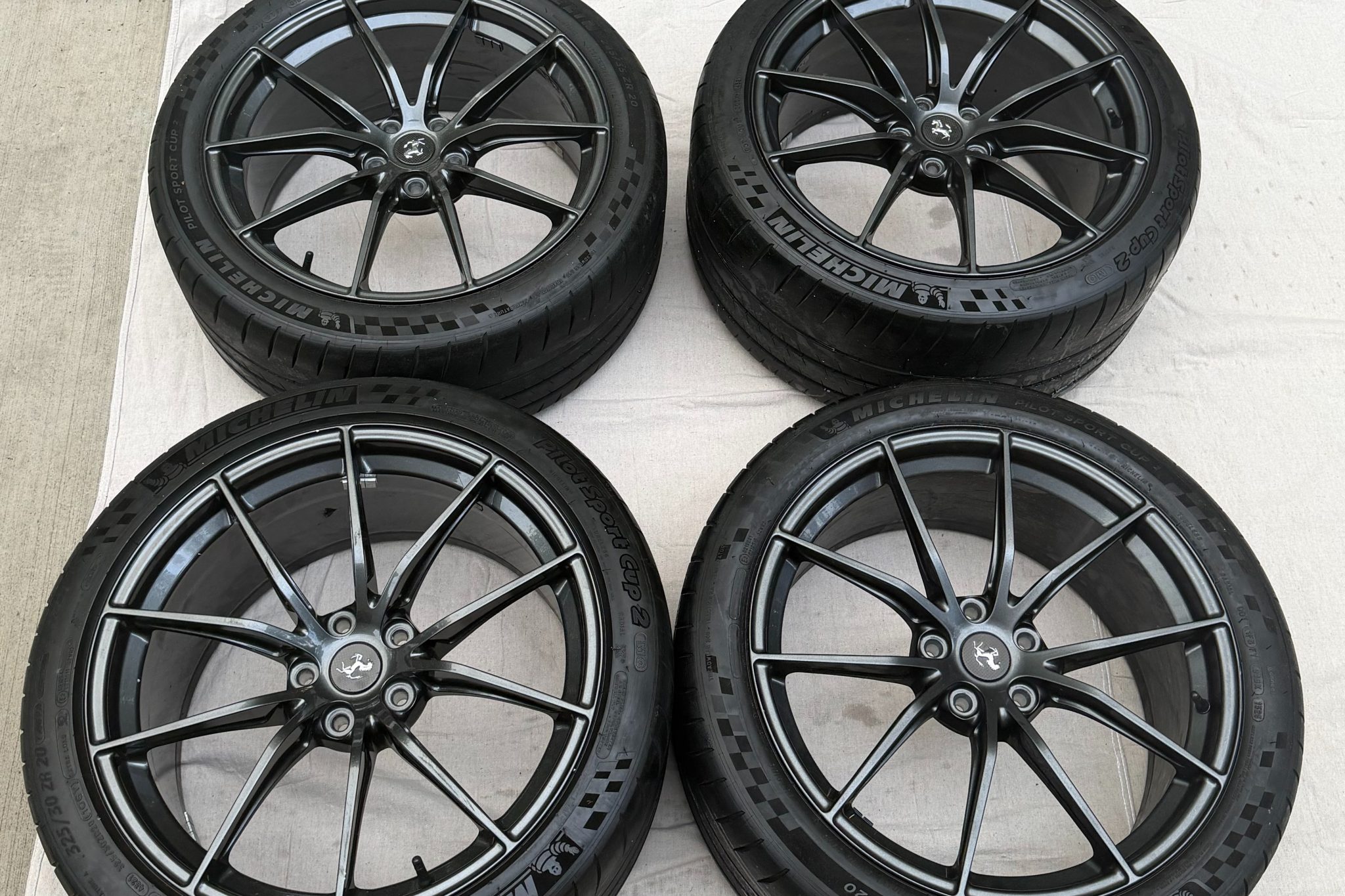 No Reserve: 20×10″ and 20×11.5″ Factory Forged Ferrari 812 Wheels