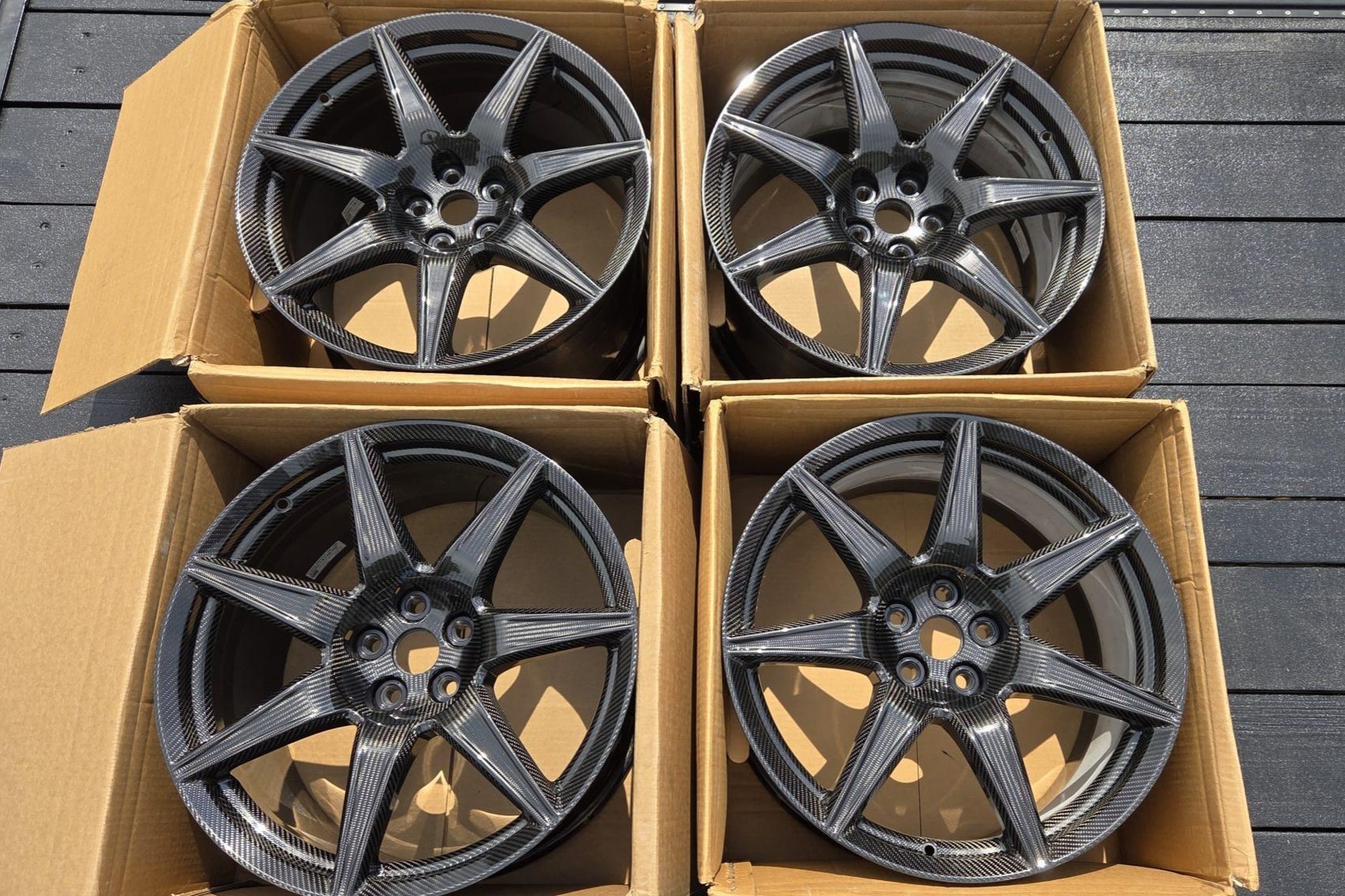 No Reserve: 20×11″ and 20×11.5″ Carbon-Fiber Ford Mustang Shelby GT500 Wheels by Carbon Revolution