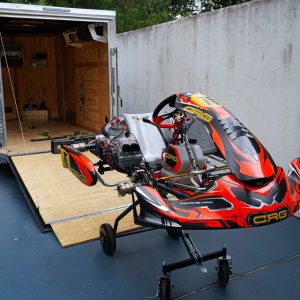 No Reserve: 2025 CRG Road Rebel Shifter Go-Kart & Spare Parts w/Enclosed Trailer