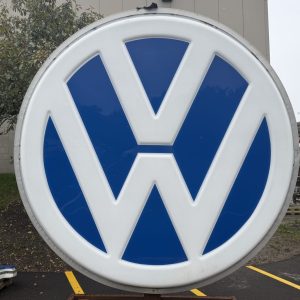 No Reserve: 30-Years-Owned Double-Sided Volkswagen Sign