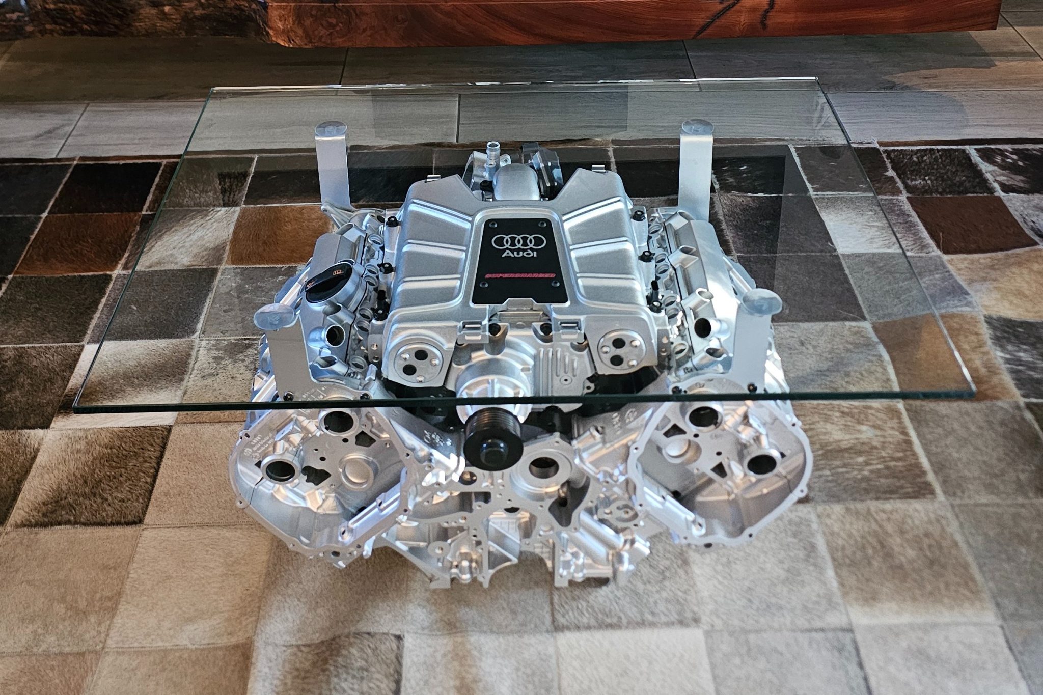 No Reserve: Audi Supercharged V6 Engine Coffee Table