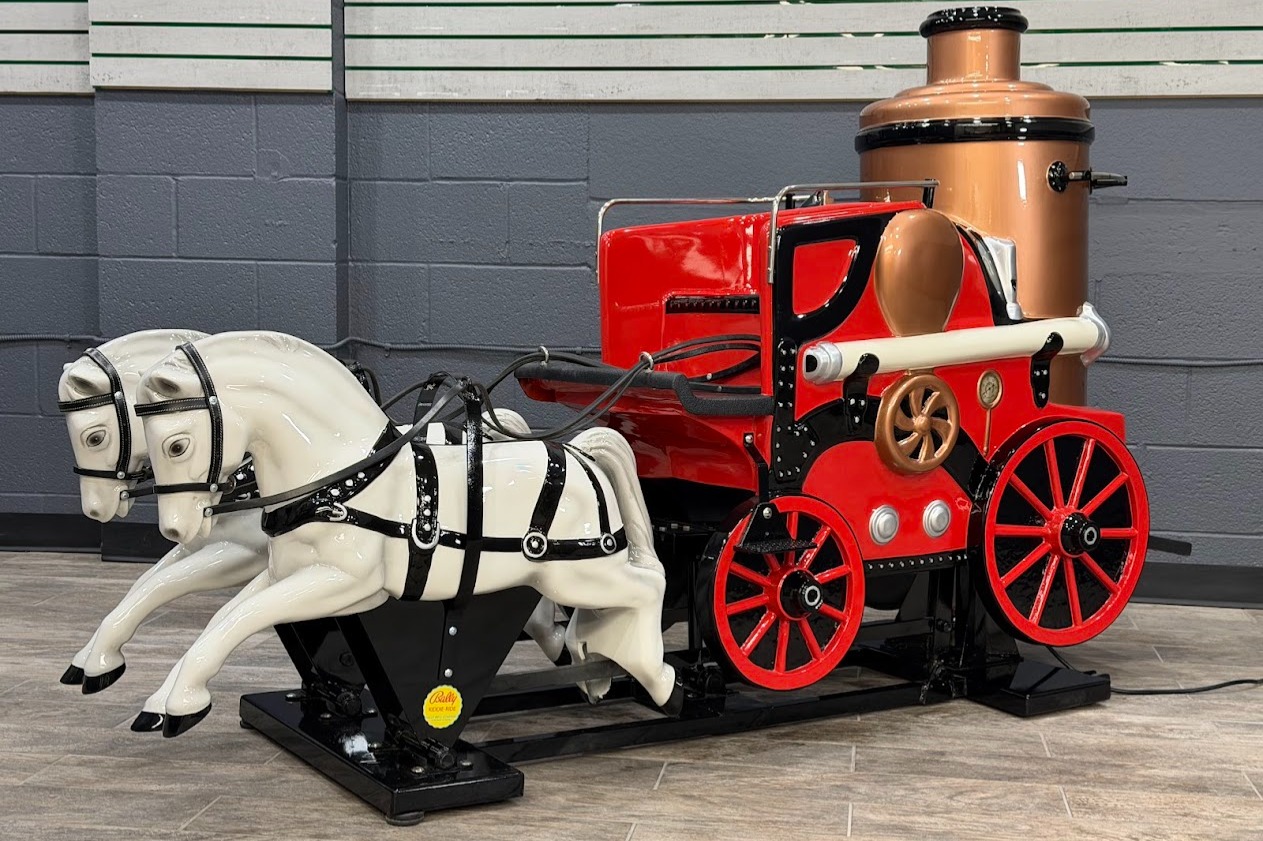 No Reserve: Bally Horse-Drawn Fire Engine-Style Children’s Ride