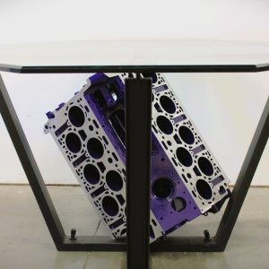 No Reserve: Bugatti Chiron W16 Engine Block Table