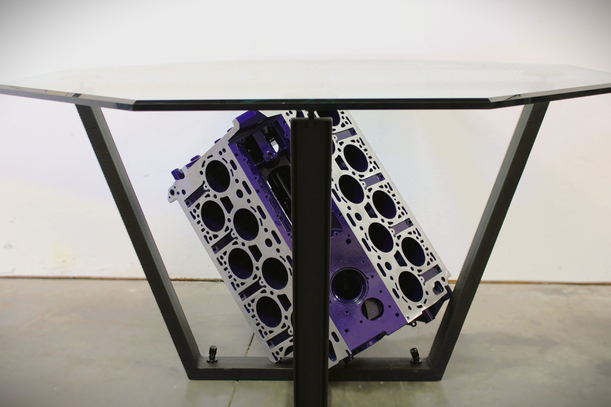 No Reserve: Bugatti Chiron W16 Engine Block Table