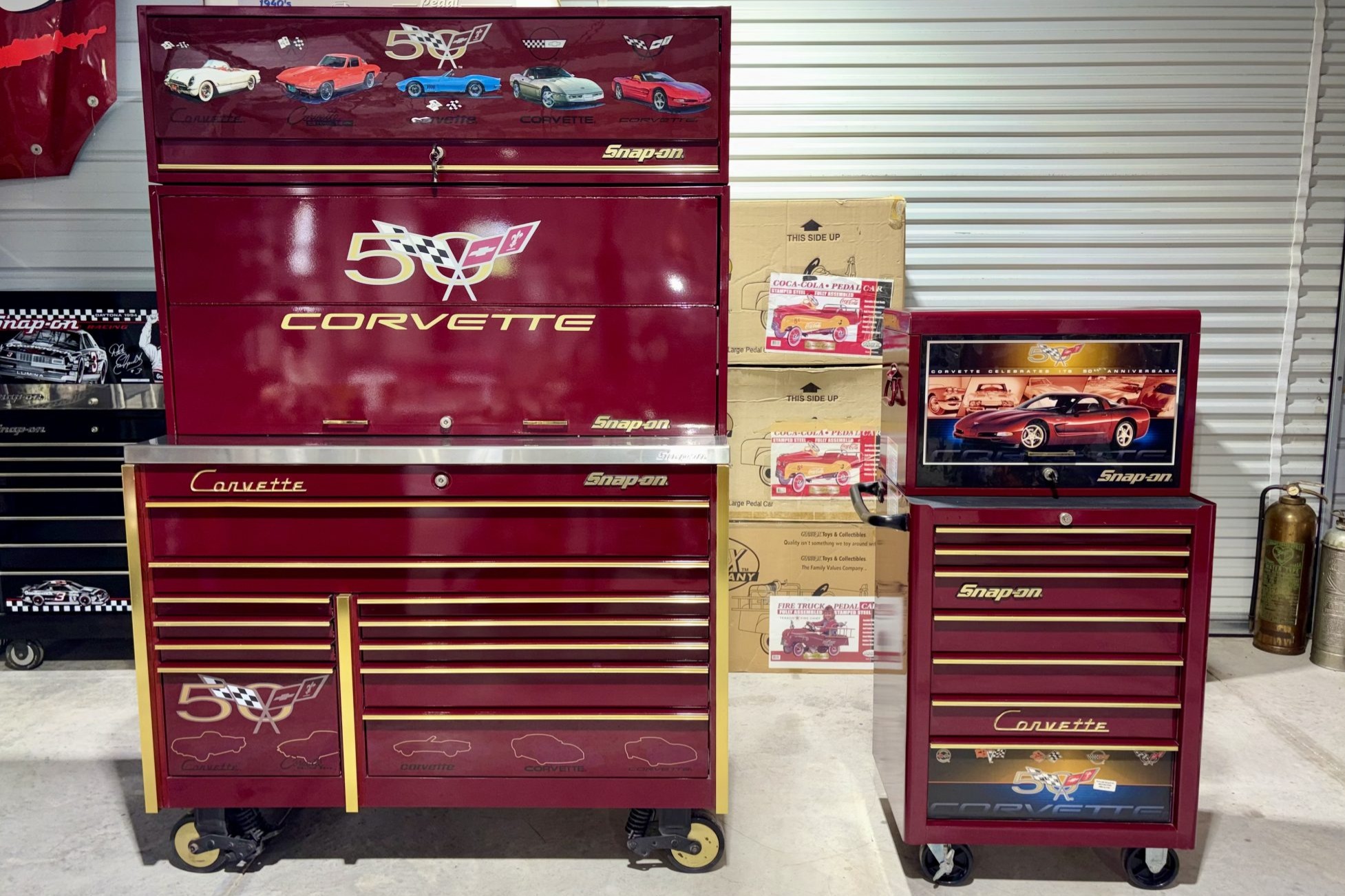 No Reserve: Corvette 50th Anniversary Tool Trolleys by Snap-on