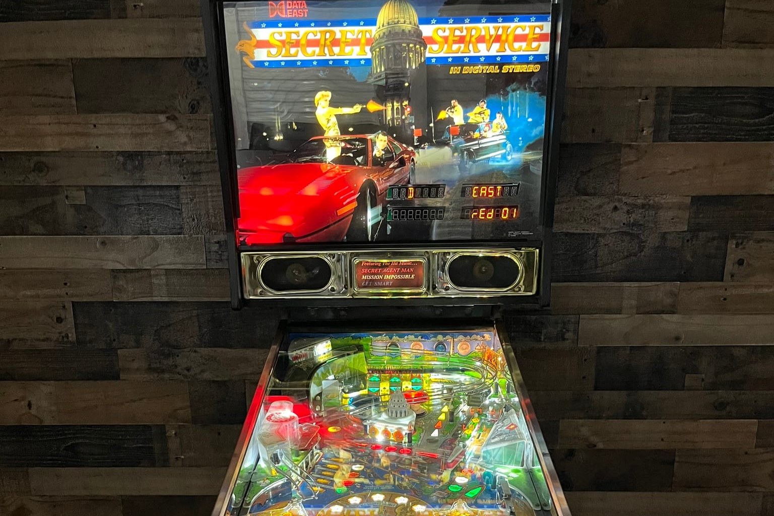 No Reserve: Data East Secret Service Pinball Machine