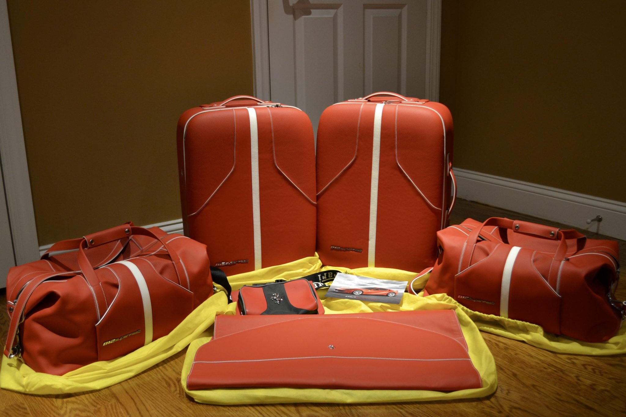 No Reserve: Five-Piece Ferrari 812 Superfast Luggage Set