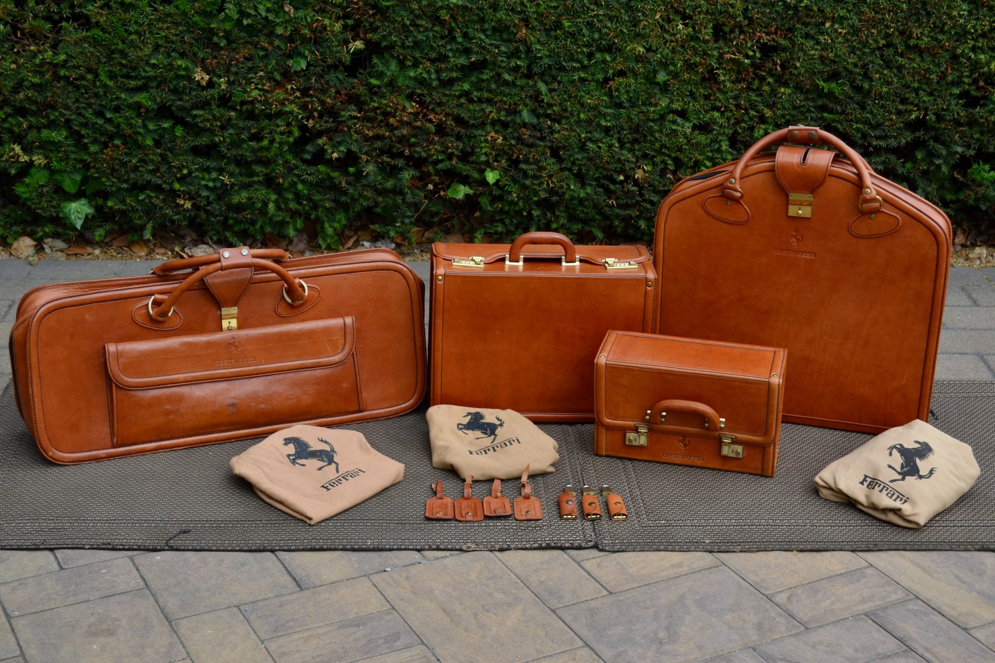 No Reserve: Four-Piece Ferrari Testarossa Luggage Collection by Schedoni