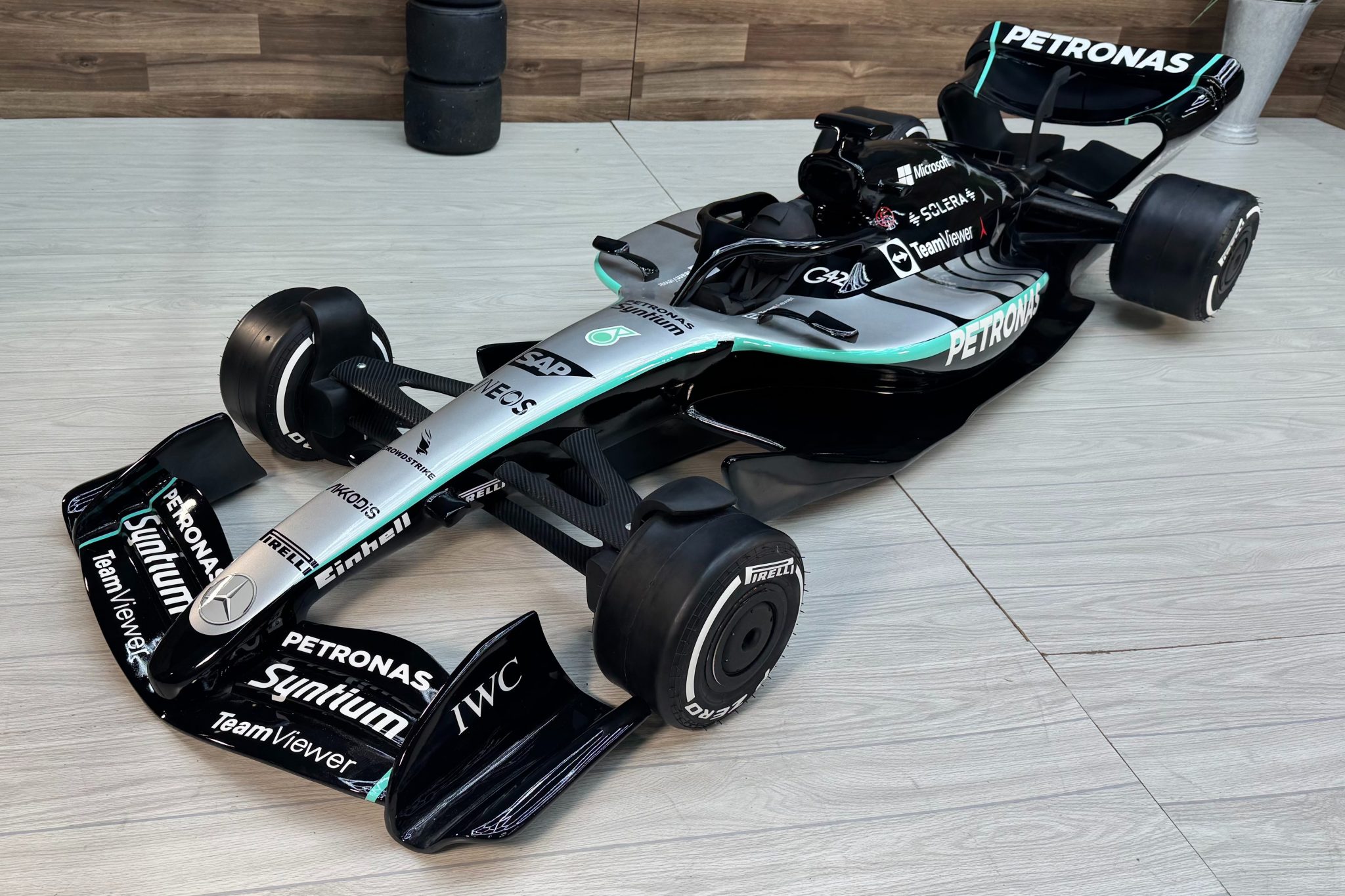 No Reserve: Half-Scale Mercedes-AMG W17 E Performance Display Model