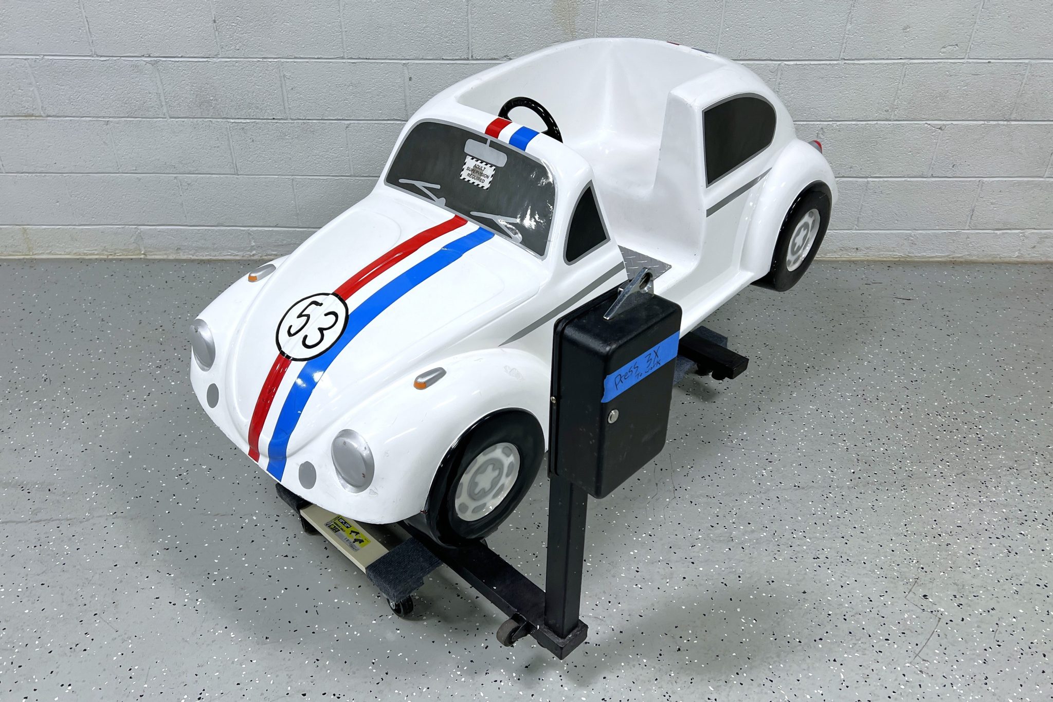 No Reserve: Herbie-Themed Volkswagen Beetle-Style Children’s Ride