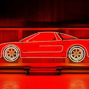 No Reserve: Honda NSX Neon Sign