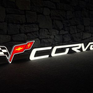 No Reserve: Illuminated Corvette Sign