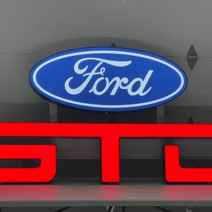 No Reserve: Illuminated Ford Mustang GTD Sign