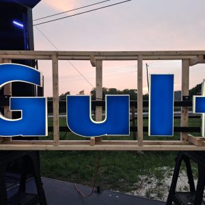 No Reserve: Illuminated Gulf Sign