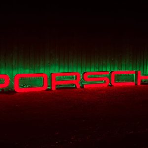 No Reserve: Illuminated Porsche Sign