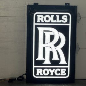 No Reserve: Illuminated Rolls-Royce Sign