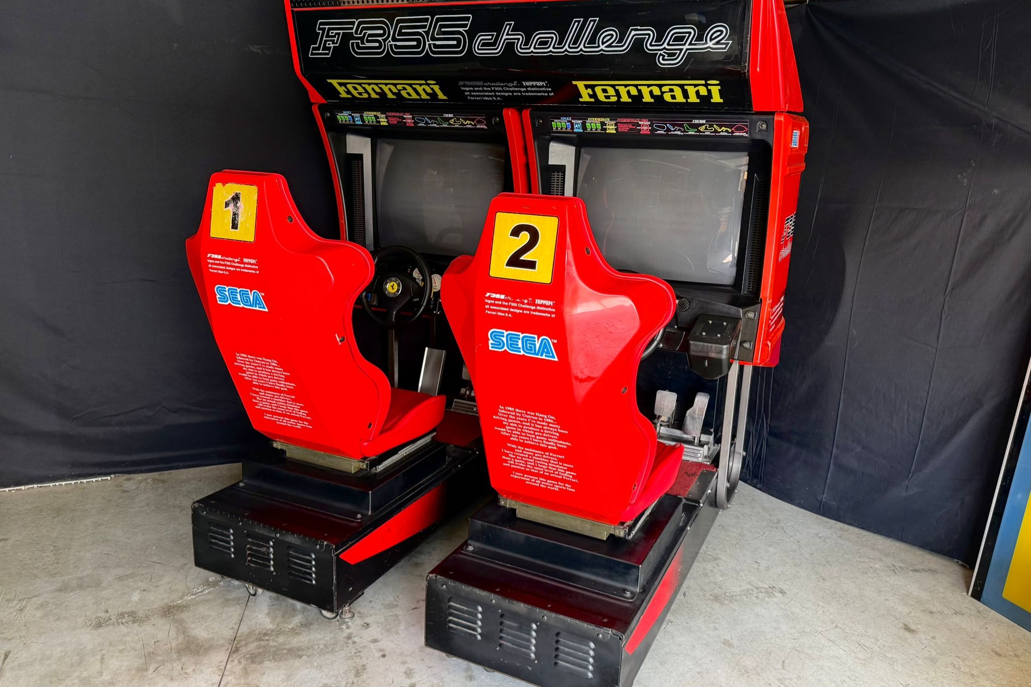 No Reserve: Sega Ferrari F355 Challenge Arcade Game