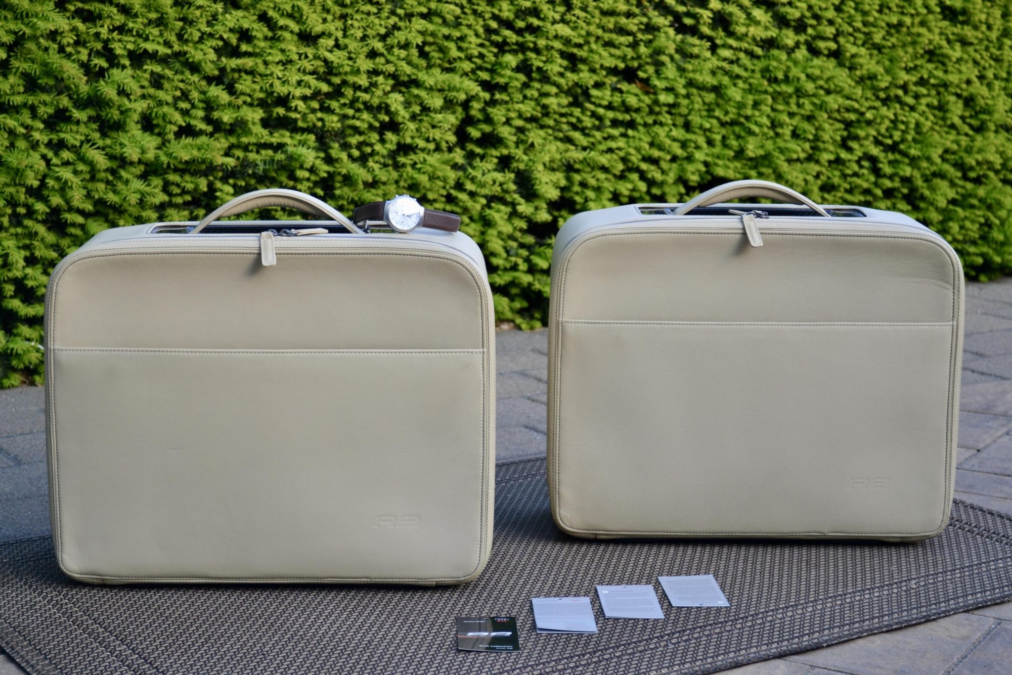 No Reserve: Two-Piece Audi R8 Luggage Set by Audi design & quattro Chronograph