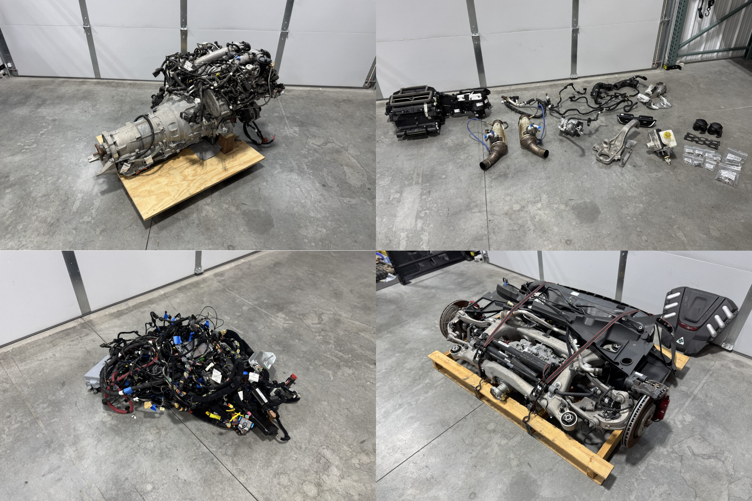 Alfa Romeo Giulia Quadrifoglio Twin-Turbo V6, ZF Transmission, and Parts Collection
