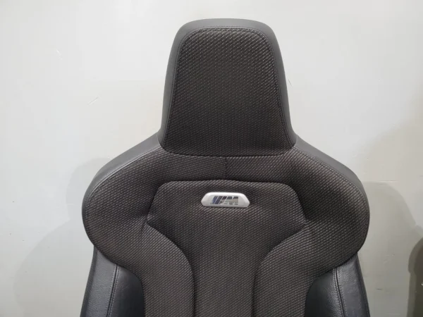 BMW F82 M4 Front Driver & Passenger Sport Seats Carbon Structure Cloth Set - Carbon Bucket Seats