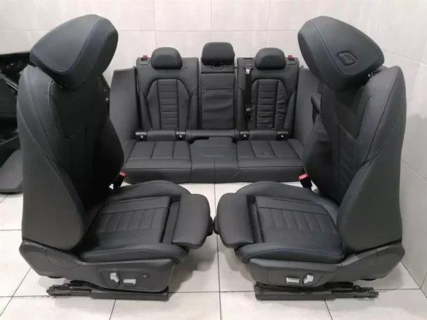 BMW iX3 / X3 G08 M Sport Seats – Black Leather RHD Seat Set (2021) - Carbon Bucket Seats
